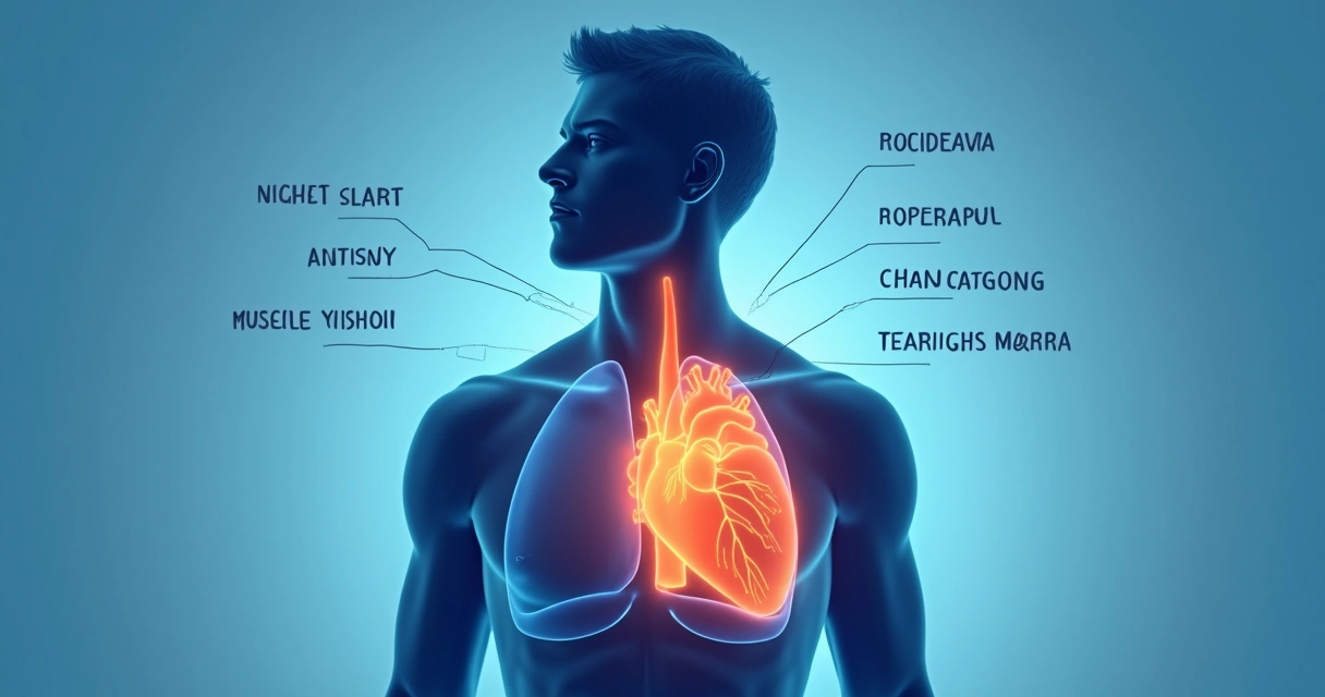 Diagrama mostrando principais sintomas da ansiedade no corpo