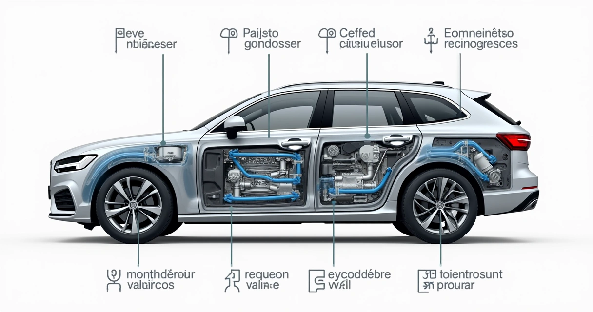 Componentes do sistema de ar condicionado de um carro