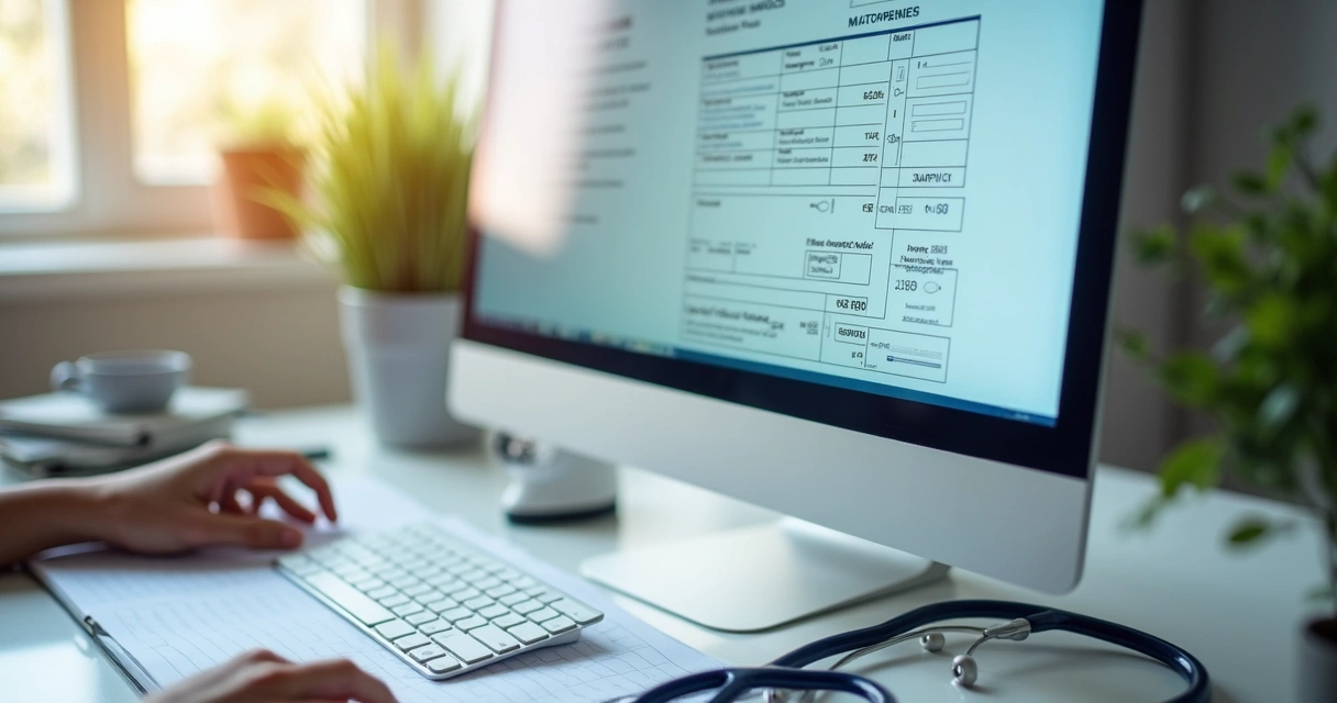 Tela de sistema de emissão de nota fiscal de serviços para médico 