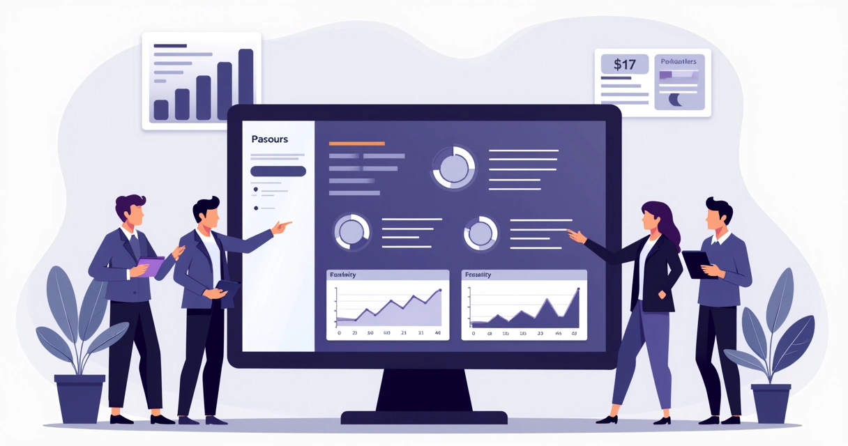 Dashboard de gerenciamento de comissões e leads em vendas B2B 