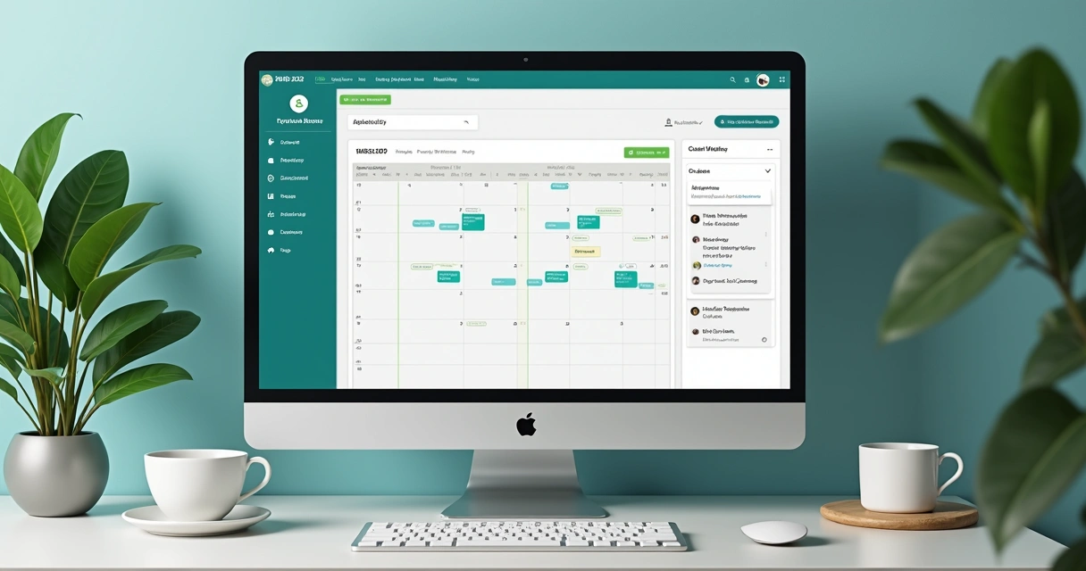 Tela de sistema de gestão para psicólogos exibindo agenda e diário do paciente