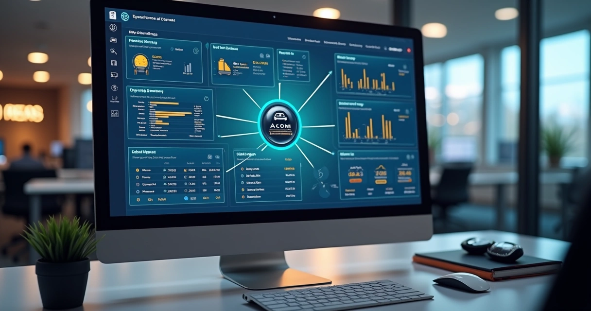 Tela de sistema de gestão mostrando integração entre e-commerce e estoque de autopeças 