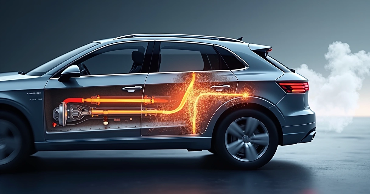 Esquema ilustrando o funcionamento do filtro DPF em veículo diesel 