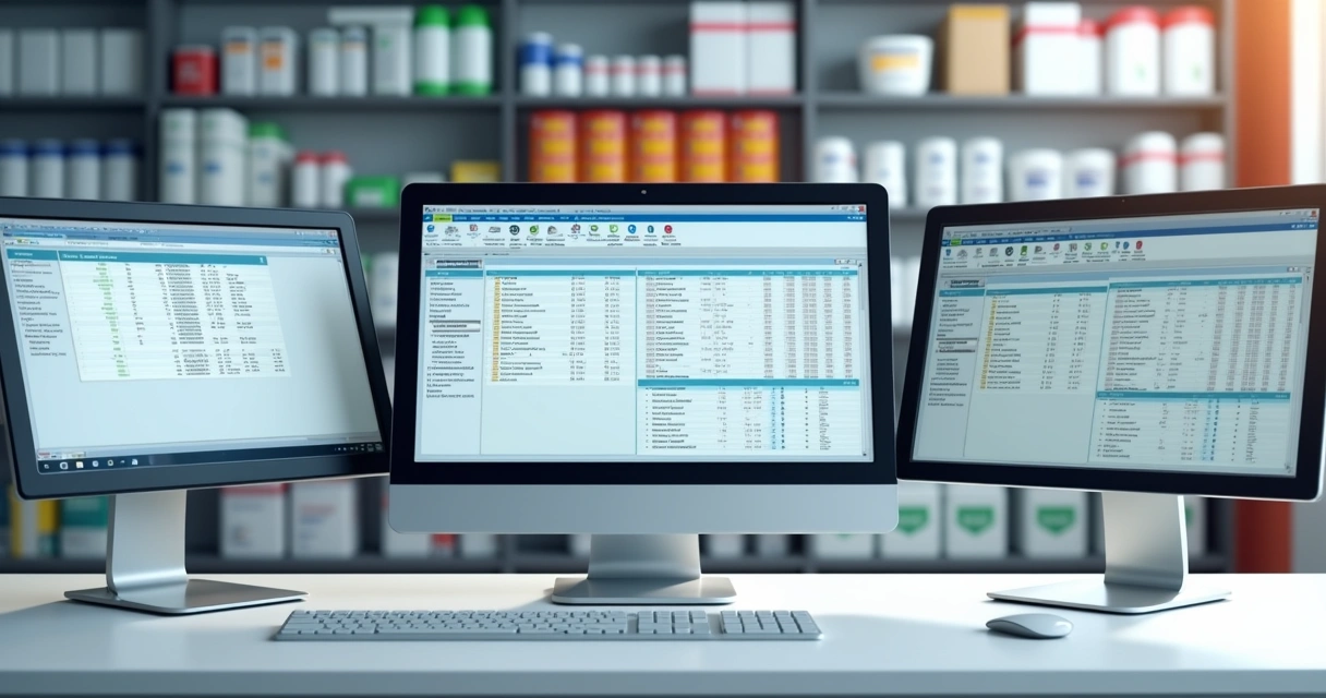 Comparação entre sistemas ERP comuns no Brasil para farmácia.