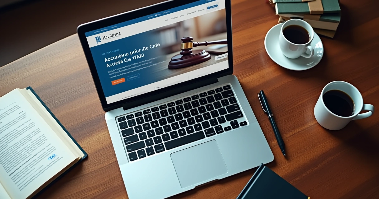 Site de advocacia otimizado para SEO em tela de notebook