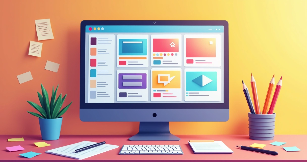 Dashboard mostrando opções de redesign e atualização de site 