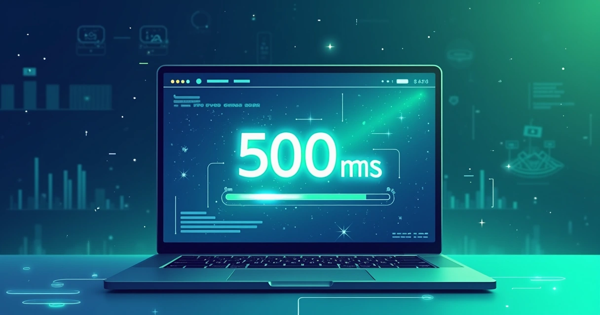 Tela de site sendo carregada em alta velocidade 