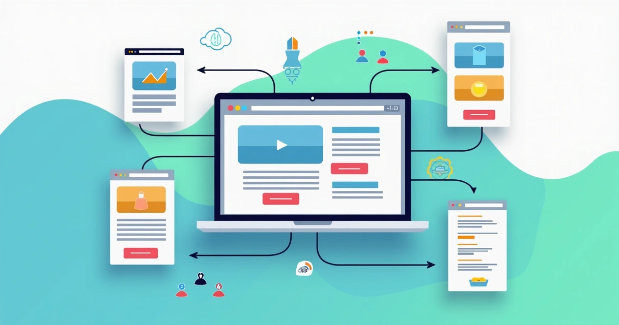 Site institucional com landing pages integradas 