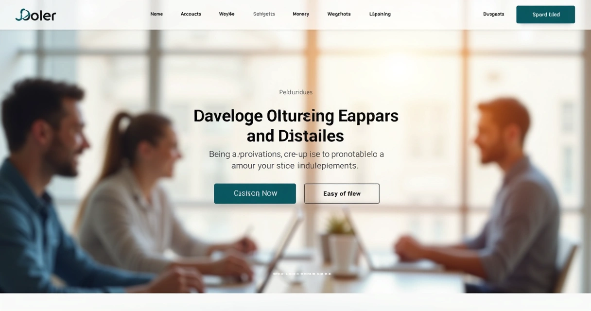 Clean and modern website layout concept 
