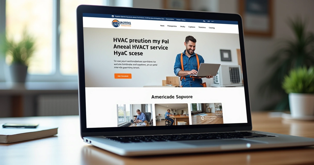 Site HVAC com depoimentos e botão WhatsApp 