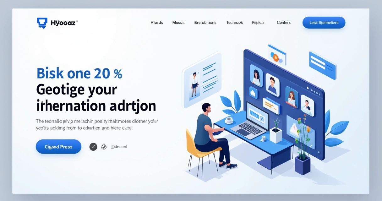 Página inicial de um site institucional empresarial moderno em WordPress. 