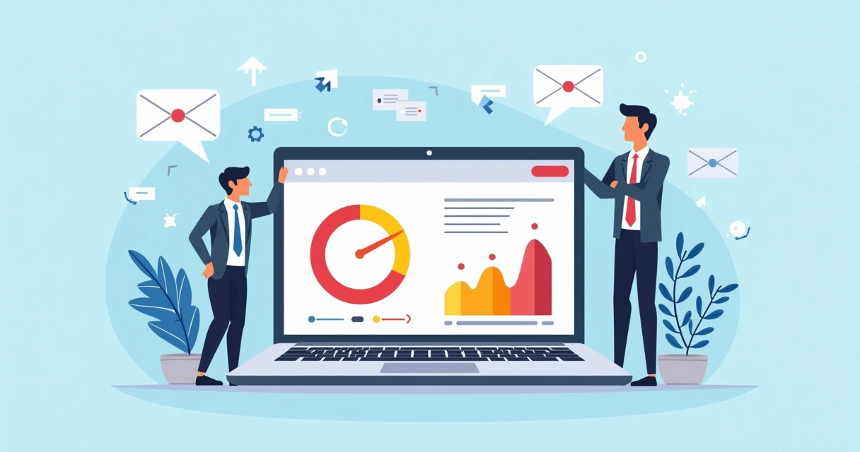 Relatório de performance de site com indicadores de lentidão