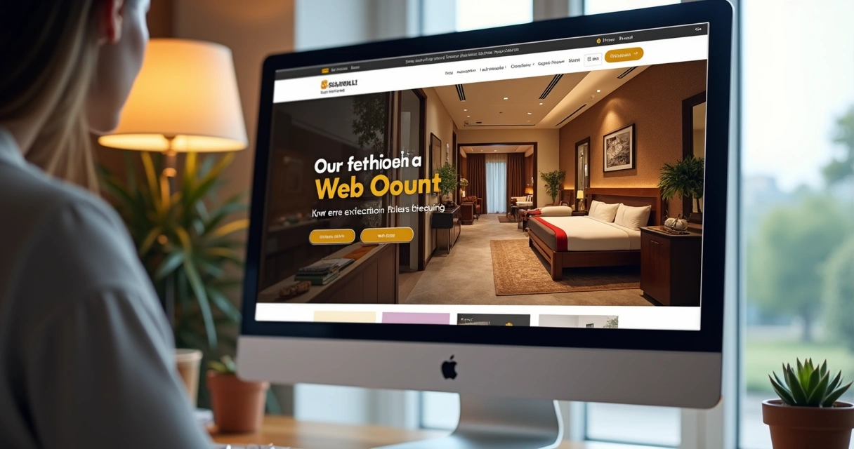 Site de hotel com destaque para promoção exclusiva 