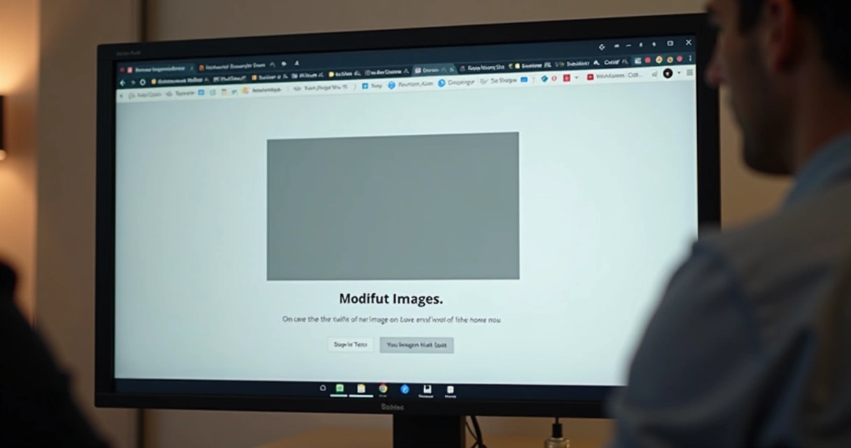 Página web exibindo espaço reservado de imagem com texto alternativo visível 