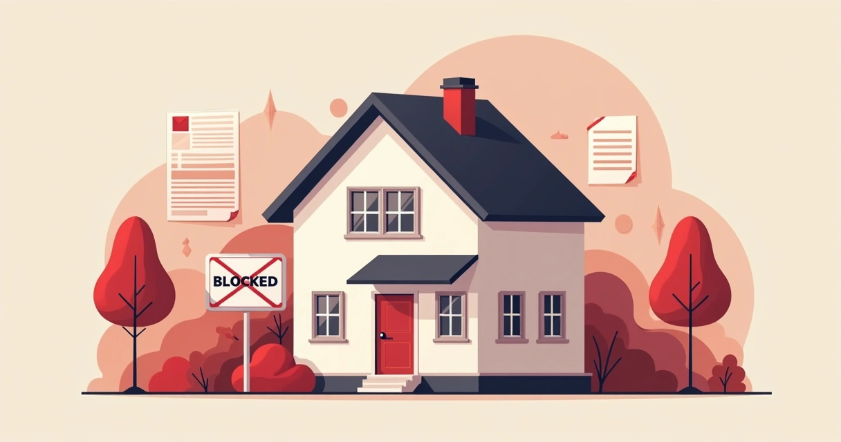 Imóvel com indicação de bloqueio registral 