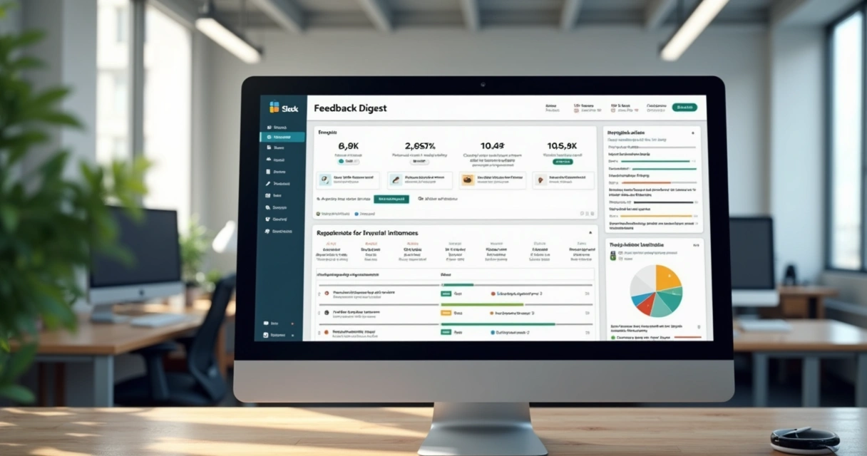 Slack feedback digest from NPS tool with action items 