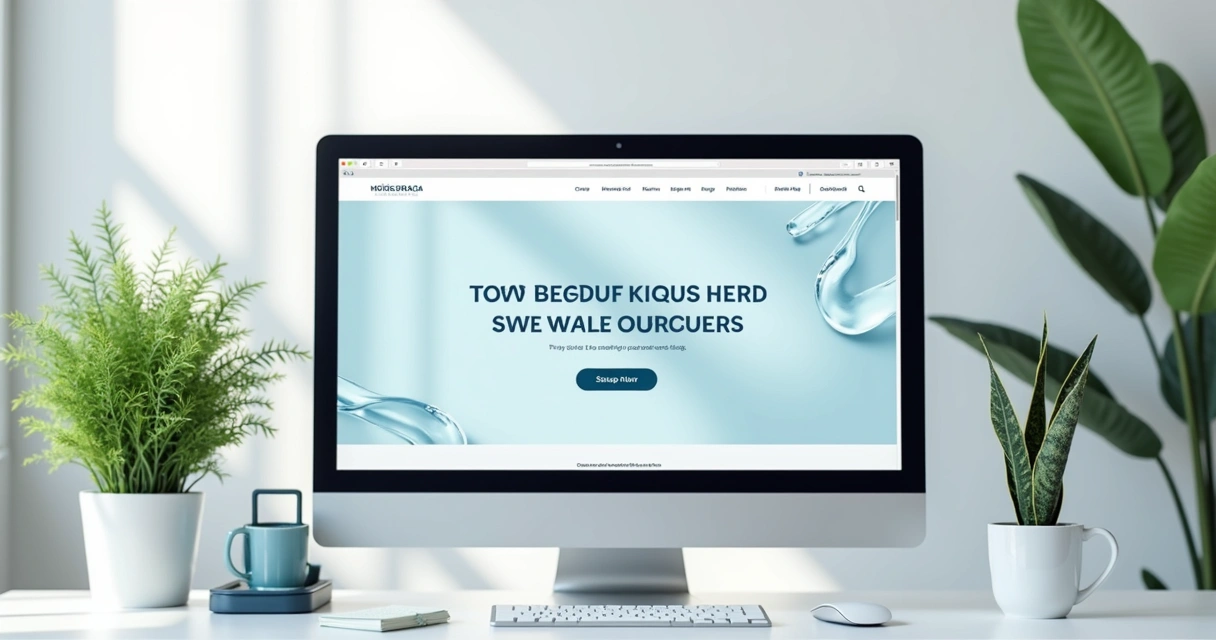 Modern small business homepage design 