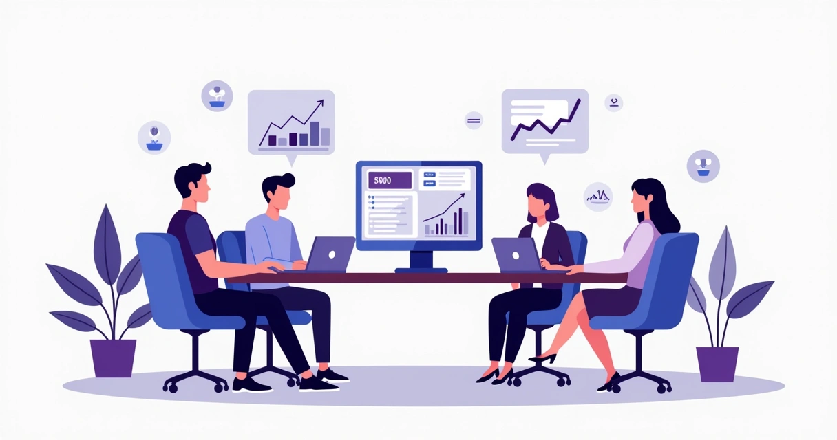 Dashboard de gerenciamento de parceiros pequeno e organizado 