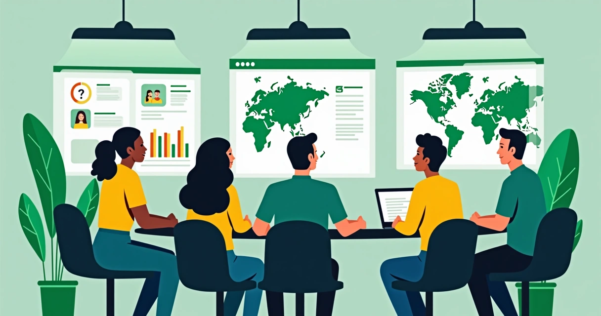 Equipe monitorando redes sociais para campanhas eleitorais brasileiras