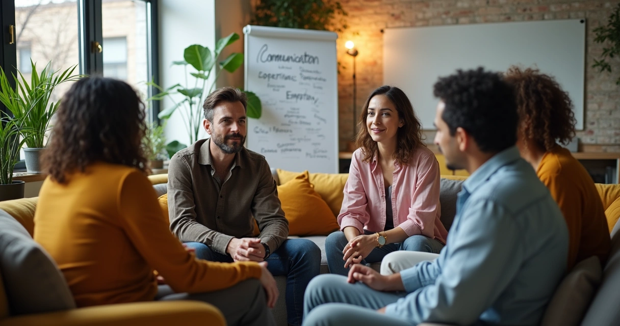 Roda de conversa entre colegas de trabalho 