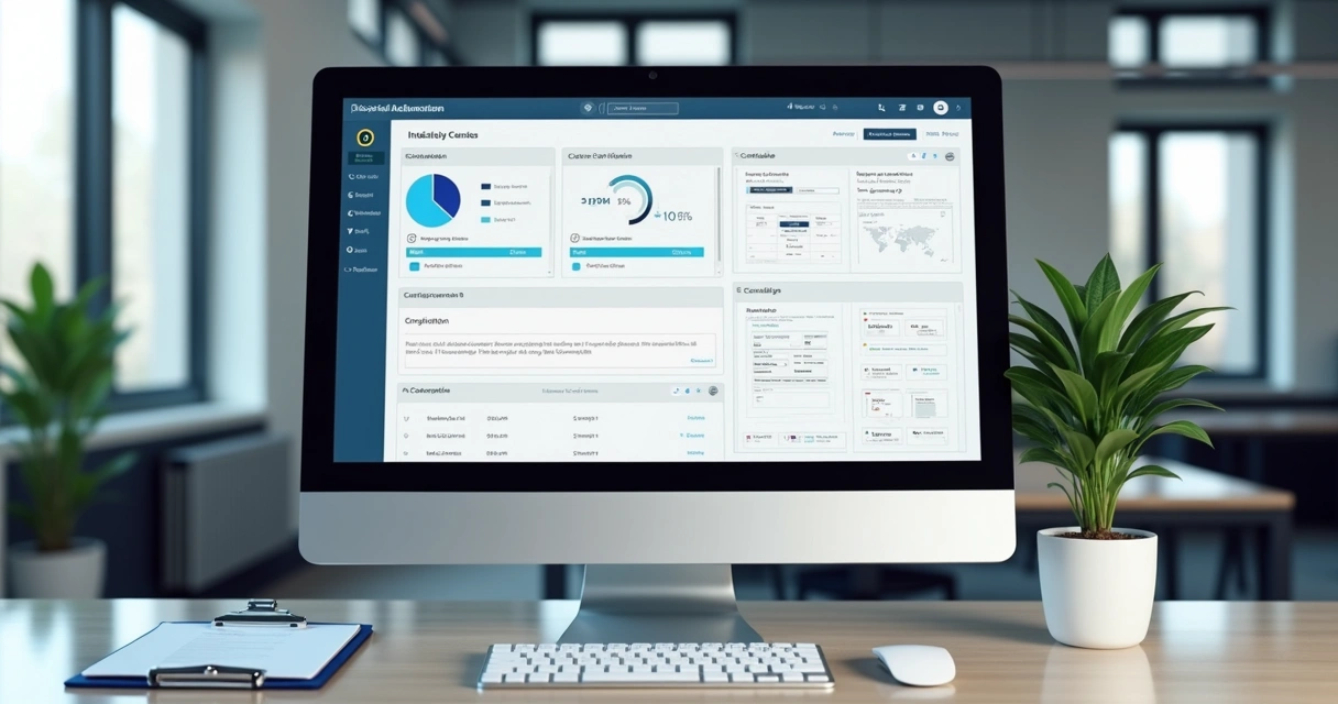 Tela de software exibindo cronograma de calibração industrial 