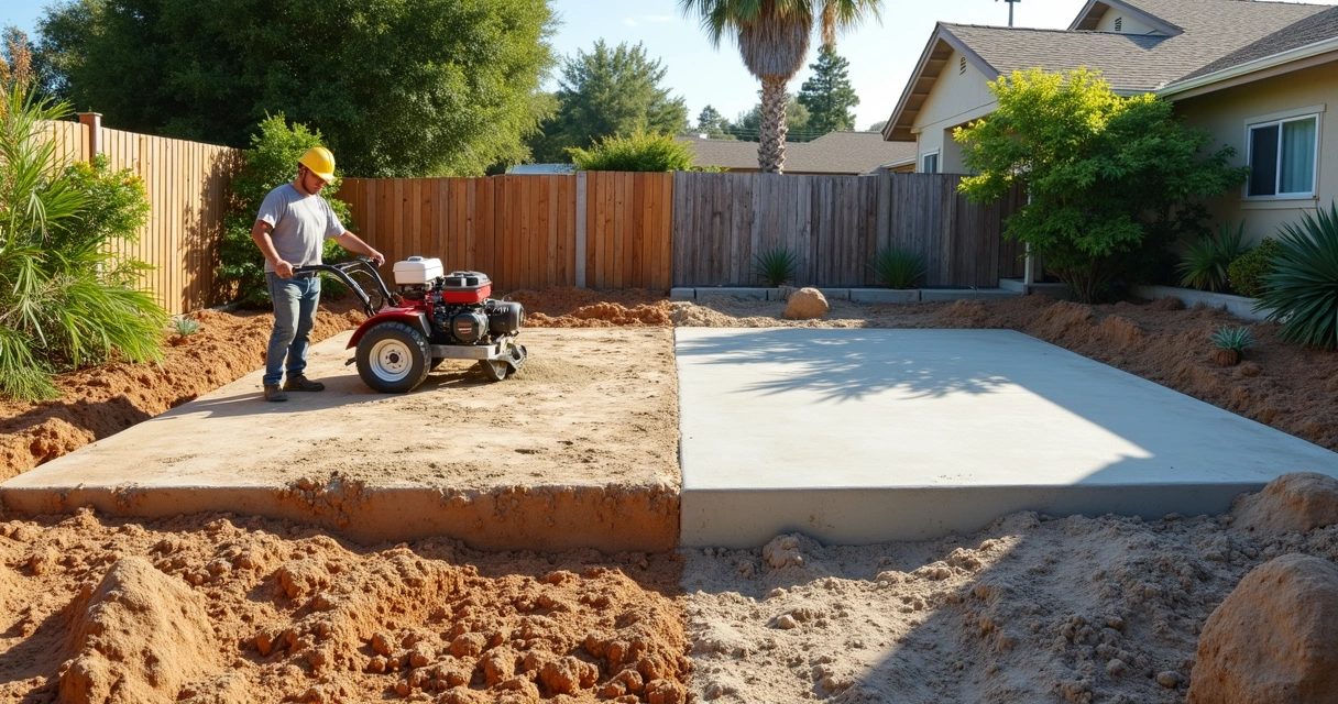Soil stabilization process below a future concrete slab in Florida 
