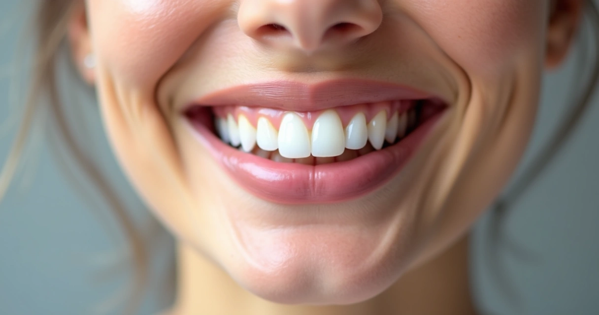 Sorriso mostrando faceta de resina em dente incisivo