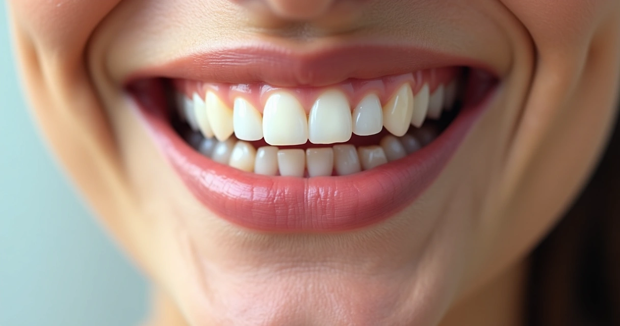 Sorriso natural com implante dentário imperceptível 