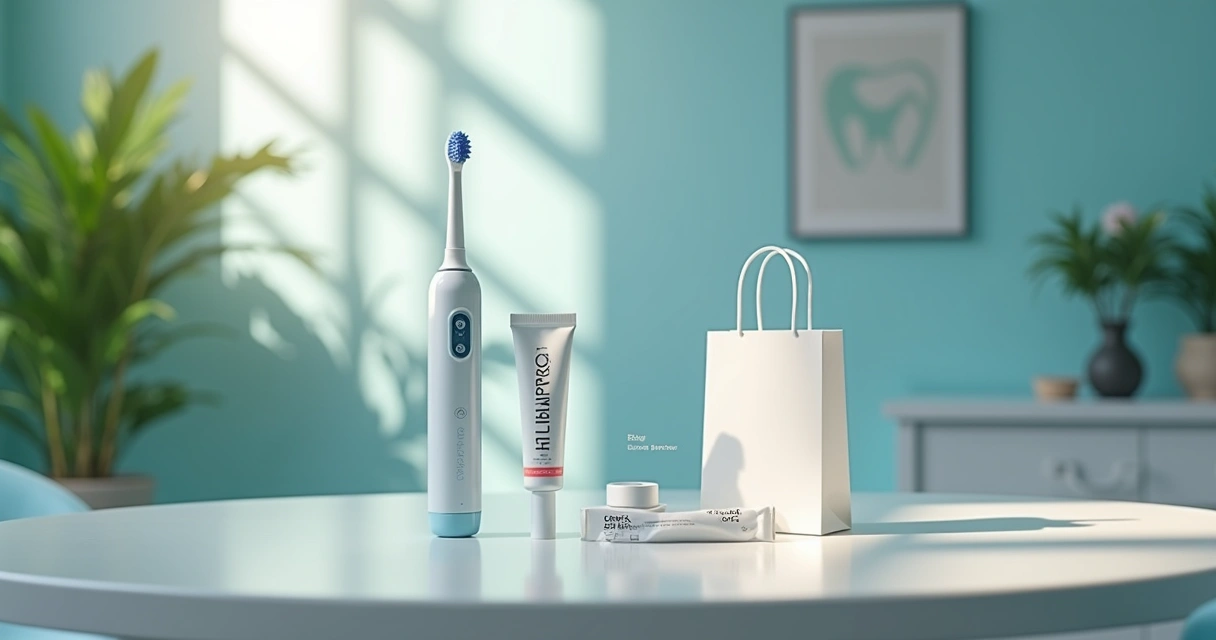 Sorteio de kit de saúde bucal em campanha de clínica odontológica