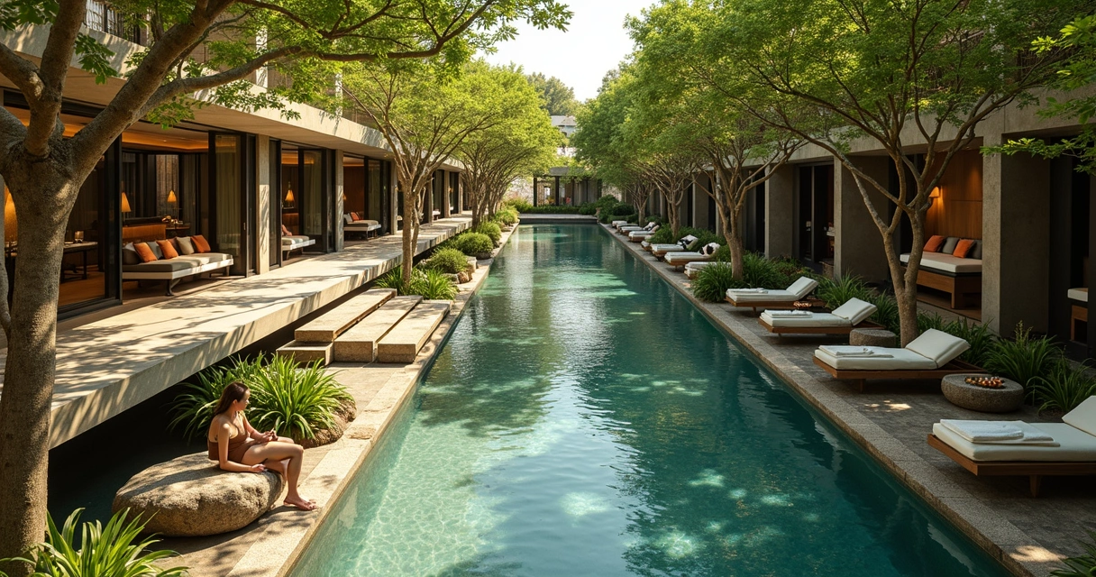 Spa urbano integrado à natureza e arquitetura histórica 