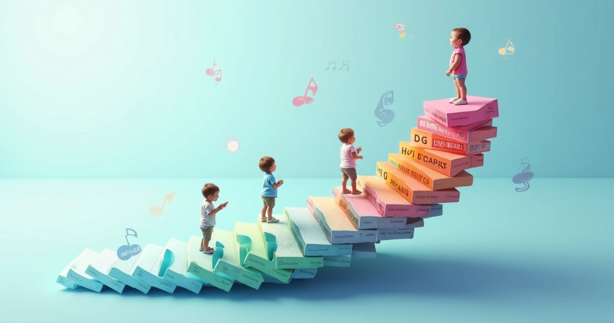 Child's learning shown as an upward spiral graph 