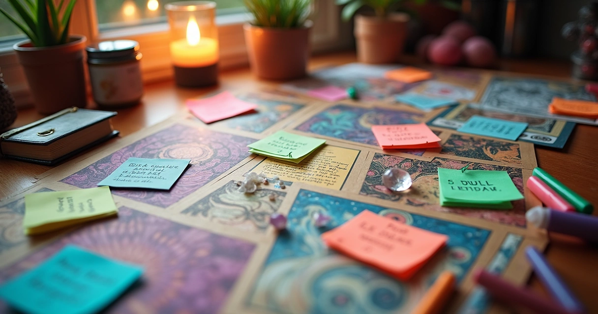 Vision board for a spiritual business 