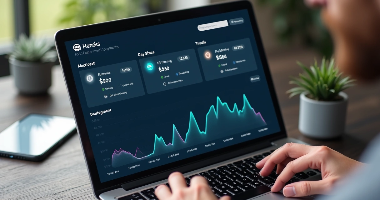 Dashboard de gestão financeira em marketplace mostrando split de pagamentos entre lojistas 