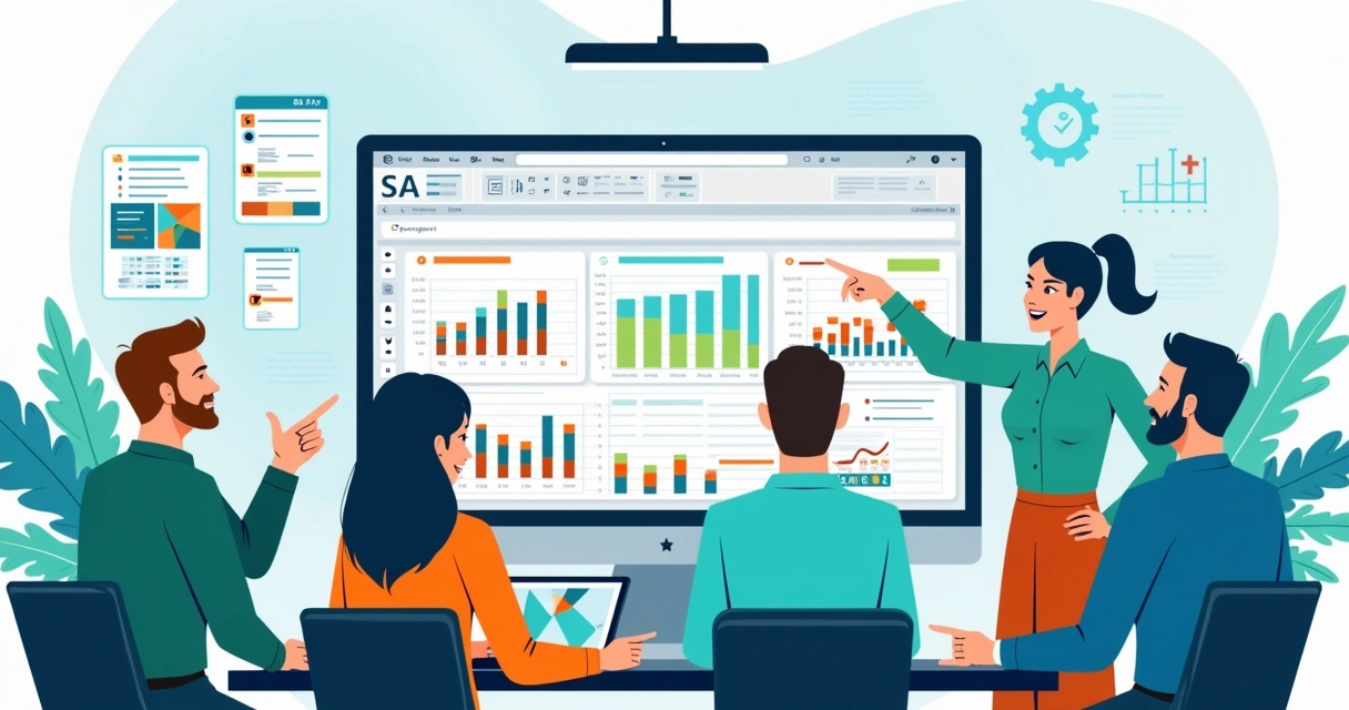 Equipe analisando planilha com métricas de squad em tela compartilhada 