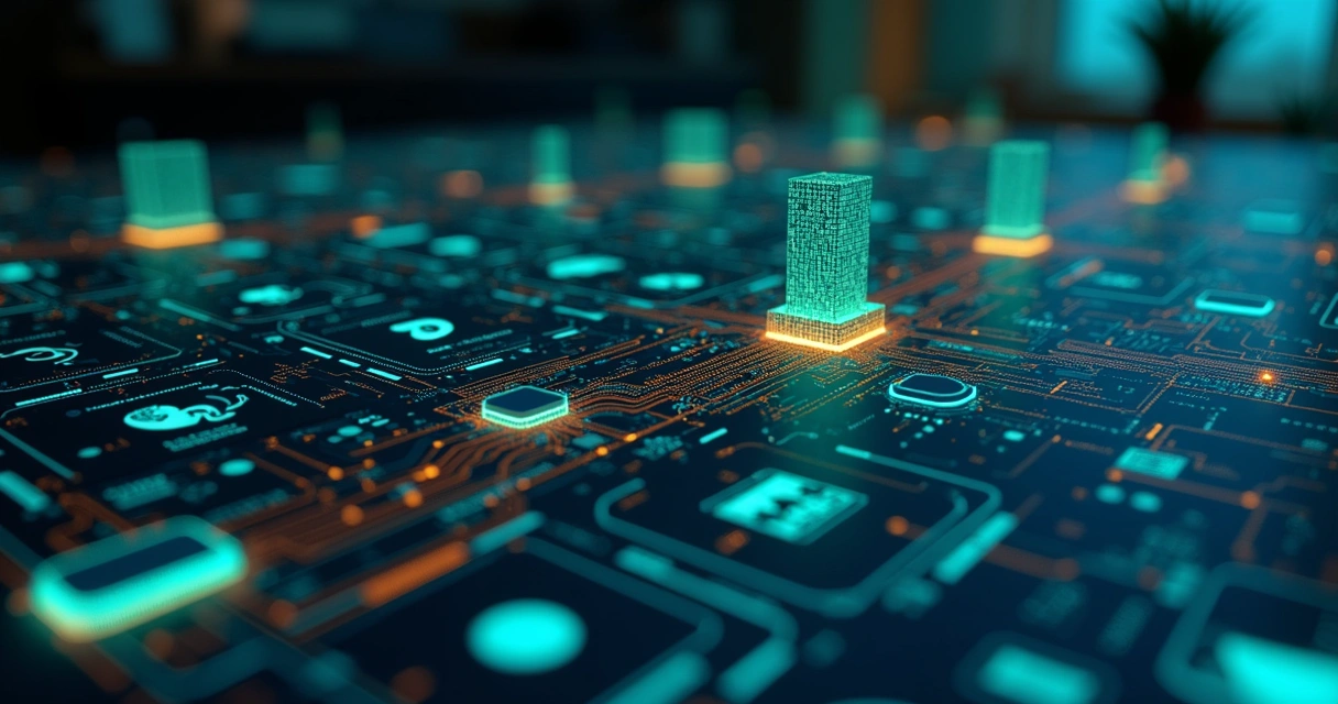 Conjunto de diversas ferramentas digitais conectadas representando uma stack brasileira de vendas 