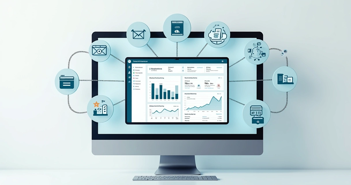 Tela mostrando integração de diferentes ferramentas B2B em painel centralizado