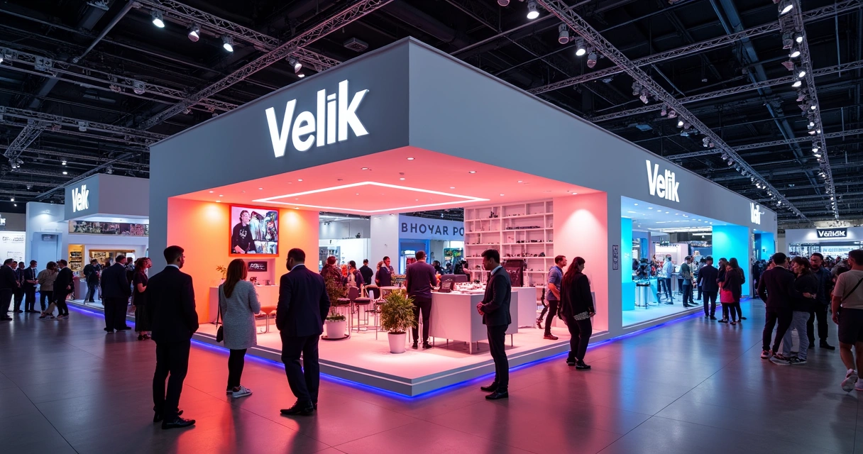 Stand Velik em evento esportivo na Rua h100-102 