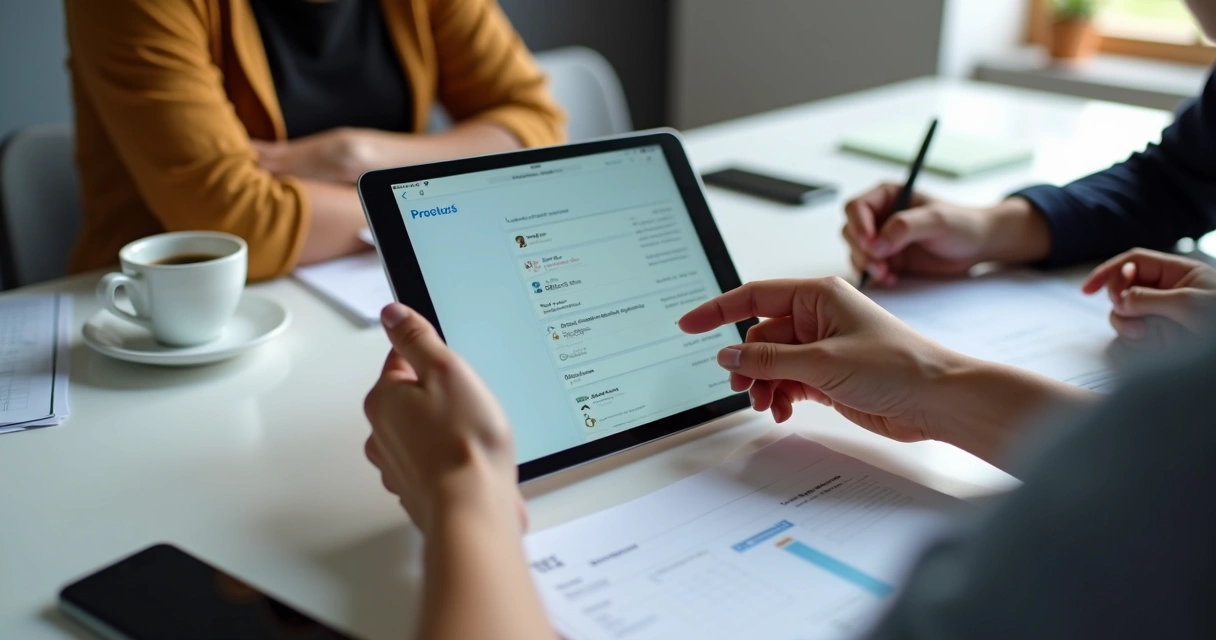 Protótipo MVP sendo apresentado por equipe de startup 