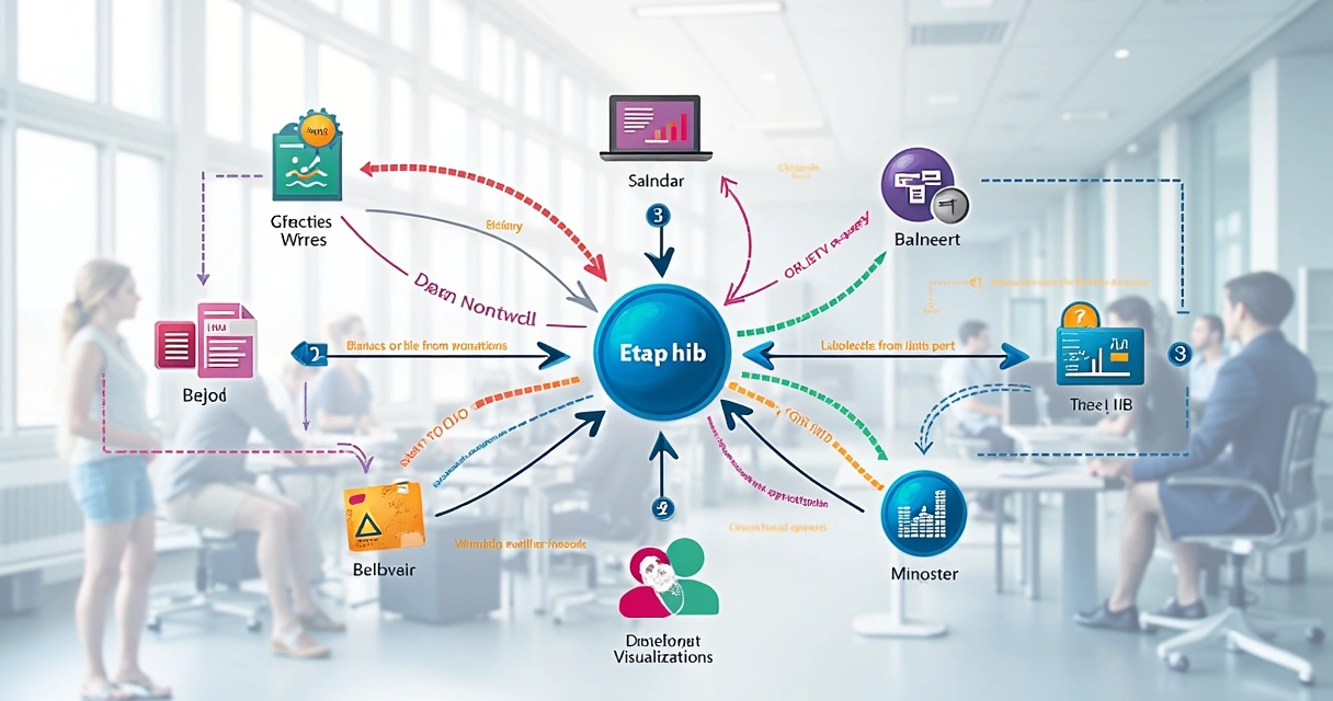 Step by step workflow for centralizing business data 