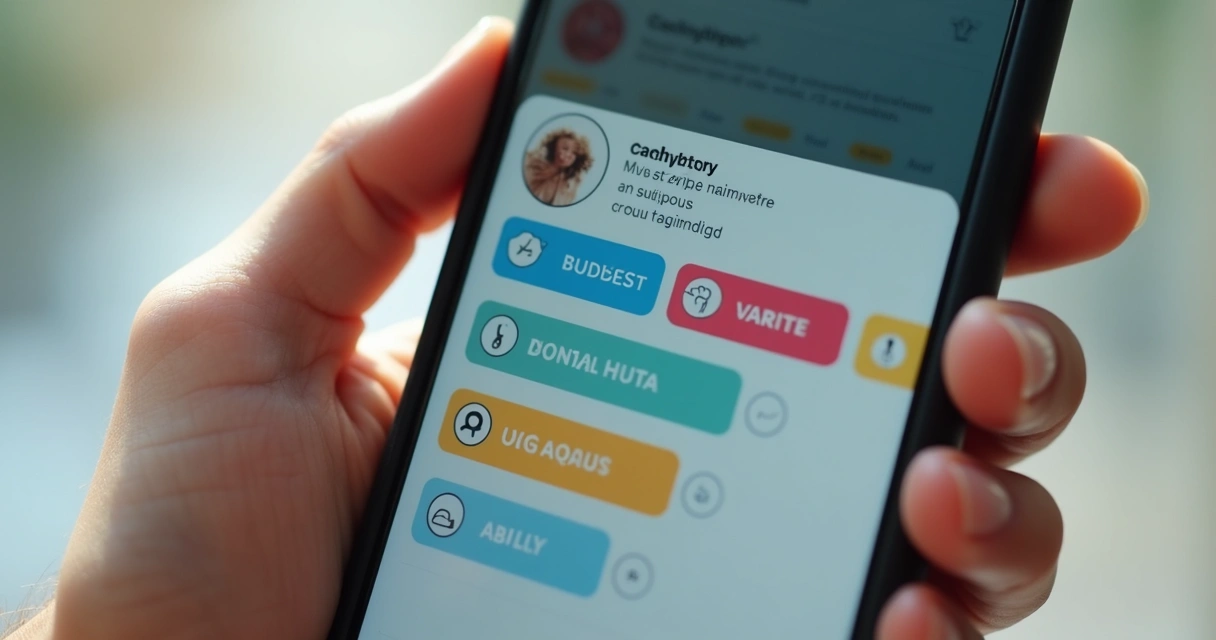 Tela de celular com enquete interativa sobre saúde bucal no Instagram 