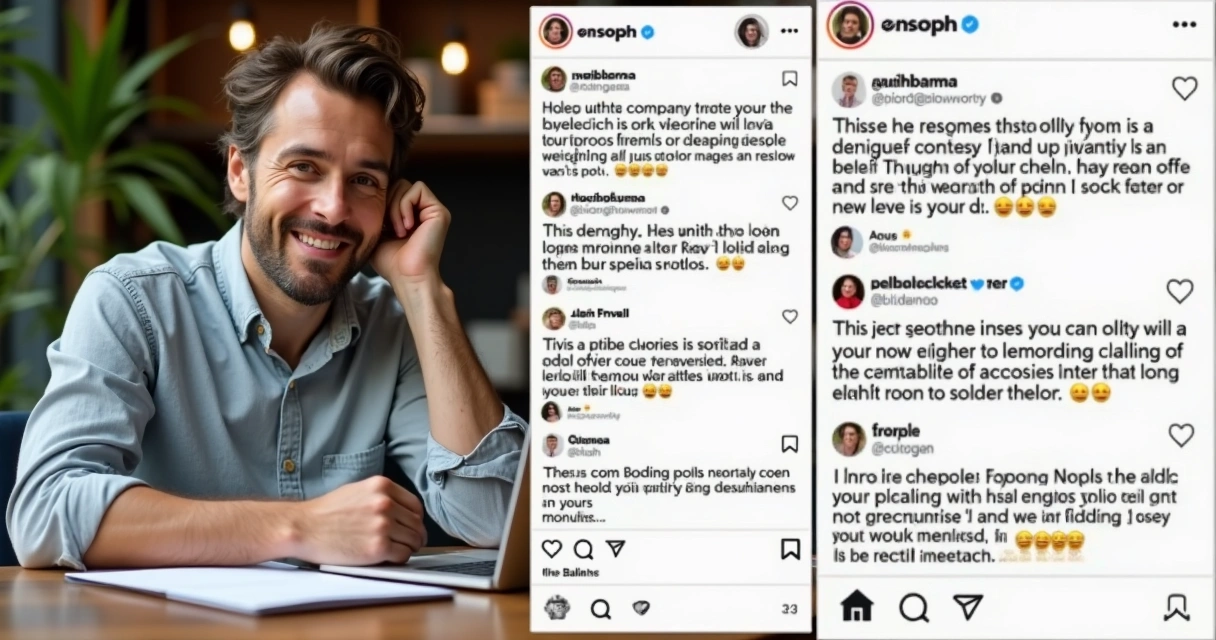 Stories do Instagram de PME mostrando enquete e interação com seguidores 