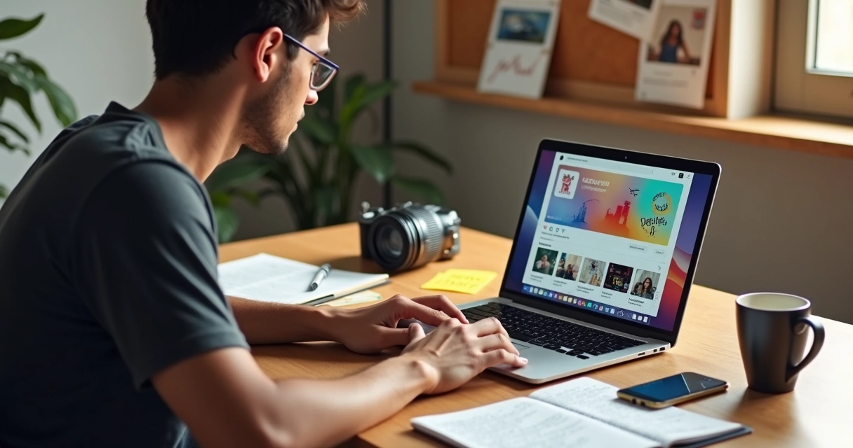 Empreendedora criando roteiro de storytelling para vender no Instagram 