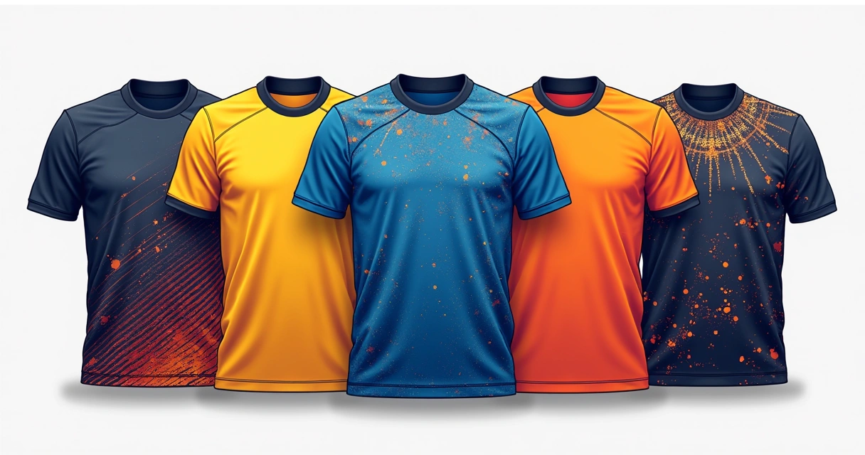 Sublimação em uniforme esportivo com cores vibrantes 