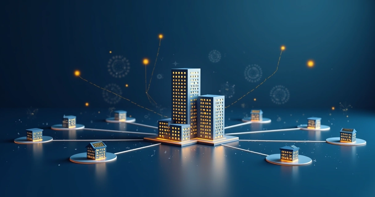 Representação de sucessão patrimonial com imóveis integrados em uma holding