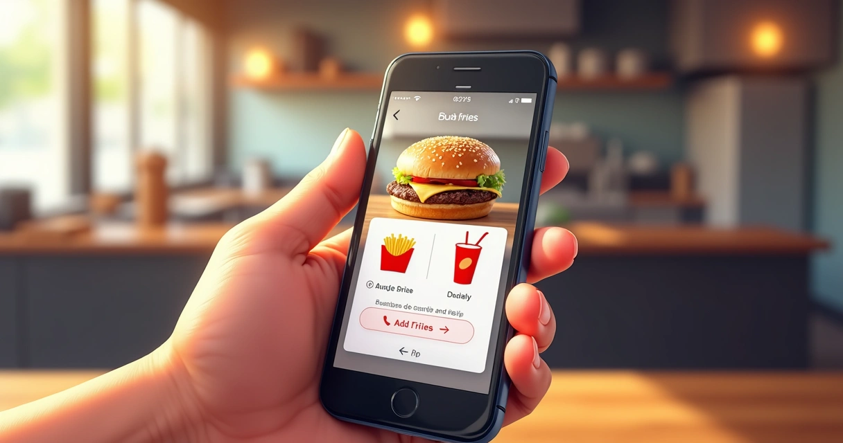 Sugestão de complemento para hambúrguer em delivery 