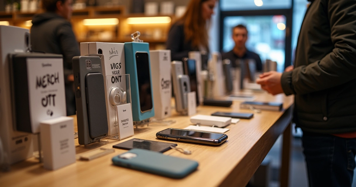 Venda de vários produtos complementares em loja física pequena 