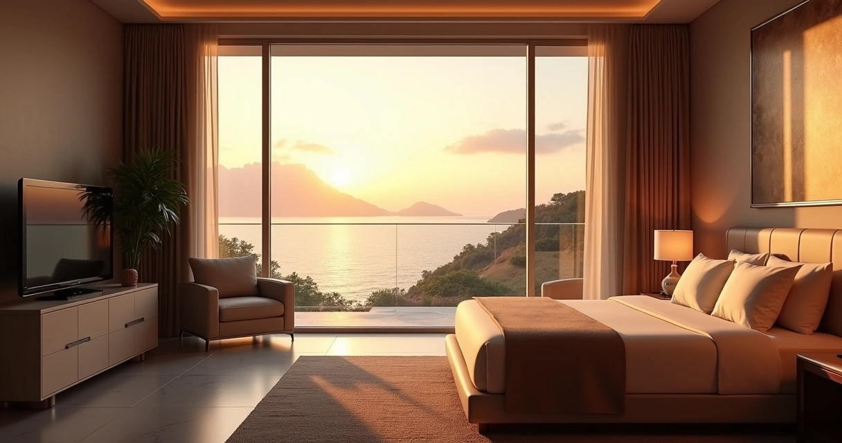 Suíte com vista para o mar no hotel Fasano Salvador