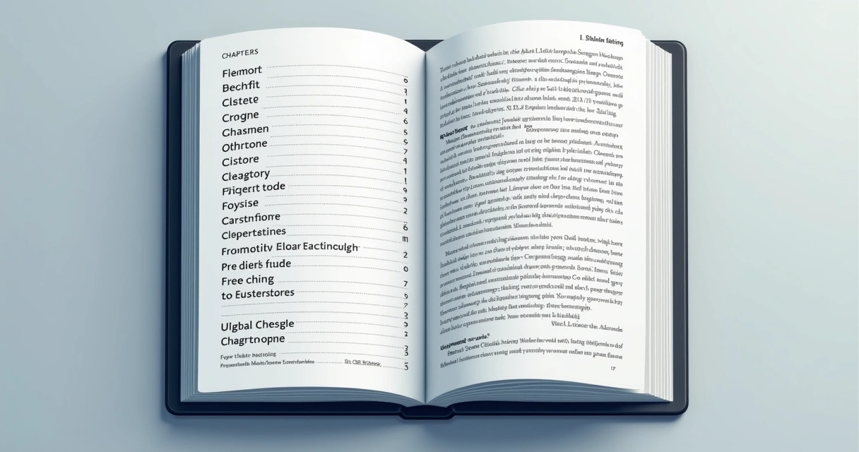 Sumário de ebook digital com divisão clara de capítulos