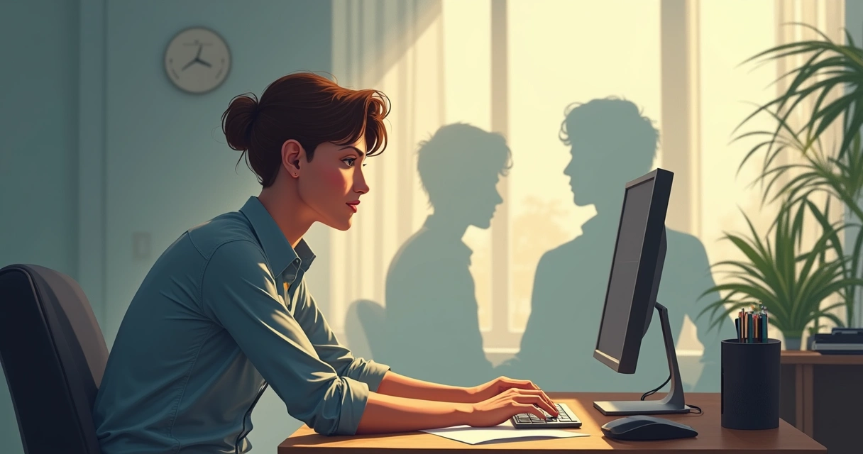 Profissional superando experiências negativas no trabalho 