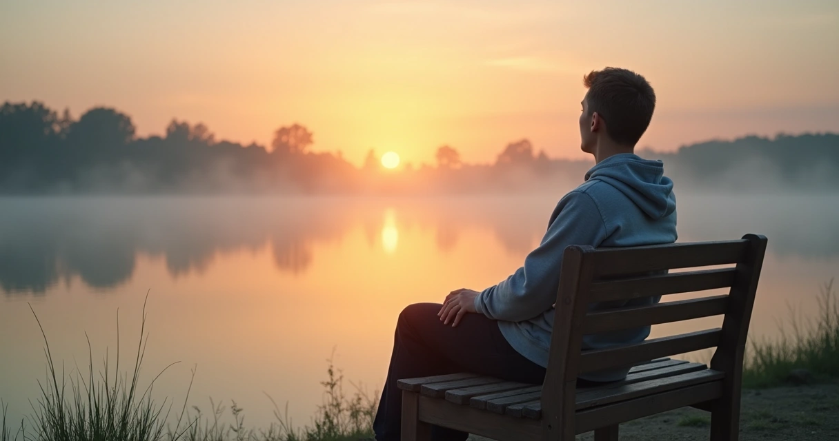 Pessoa em reflexão serena superando barreiras internas em direção ao autoconhecimento emocional 